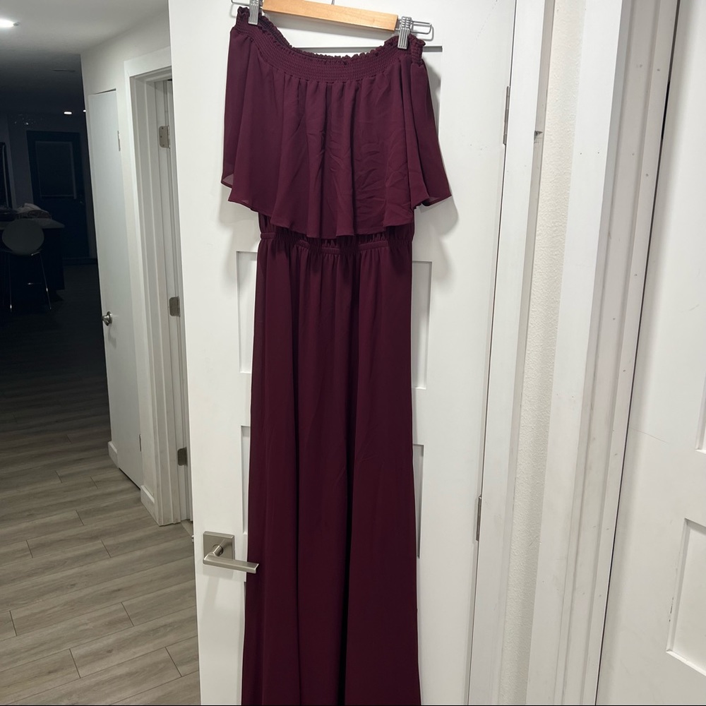 Show Me Your MuMu Hacienda Maxi Dress in maroon